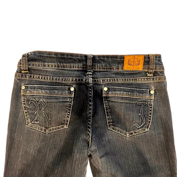 Romeo & Juliet Couture Premium Straight Leg Dark Wash Denim Jeans Size 28 - Picture 5 of 8